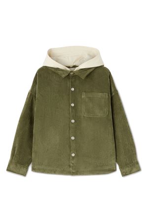 green cotton jacket PALM ANGELS KIDS | PBES007F24FAB0015656